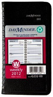 DayMinder Recycled Weekly Planner, 3 x 6 Inches, Black, 2012 (G232 00) : Appointment Books And Planners : Office Products