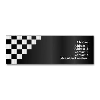 Checkerboard Profile Card Business Card Template
