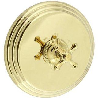 Cifial 257.616.X10 Brunswick Single Handle Thermostatic Valve Trim without Volume Control in PVD Brass 257.616.X10   Plumbing Equipment
