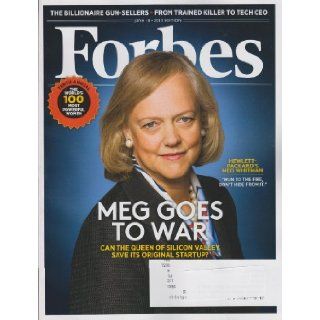 Forbes Magazine (June 10, 2013) Meg Whitman Goes To War: Steve Forbes: Books