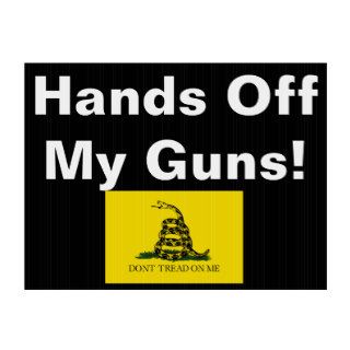 Hands off my guns yard sign