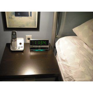 Jensen JRC 275 AM/FM Dual Alarm Clock Radio with Wave Sensor (Silver) (Discontinued by Manufacturer): Electronics