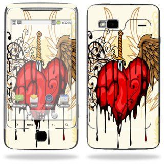 Protective Skin Decal Cover for HTC G2 (T Mobile) Cell Phone Sticker Skins Stabbing Heart: Cell Phones & Accessories