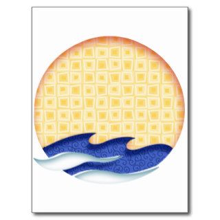 Sun & Surf Graphic Logo Postcards
