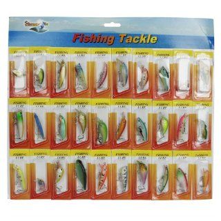 Lot 30pcs Kinds of Fishing Lures Crankbaits Hooks Minnow Baits Tackle #253 : Other Products : Everything Else