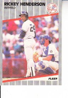 1989 Fleer #254 Rickey Henderson Baseball: Everything Else