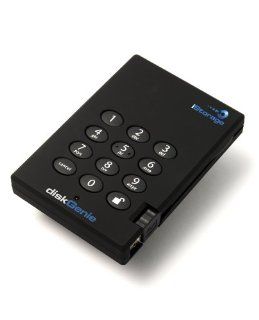 iStorage diskGenie (1TB) 256 bit Portable Hard Drive: Computers & Accessories