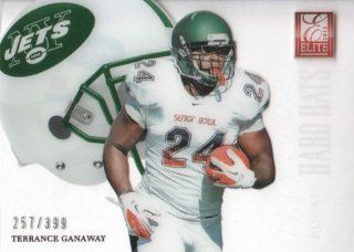 2012 Panini Elite Football Rookie Hard Hats #53 Terrance Ganaway #'d 257/399 New York Jets NFL Trading Card: Sports Collectibles