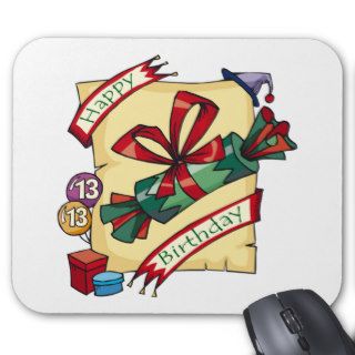 Happy 13th Birthday Gifts Mouse Pad