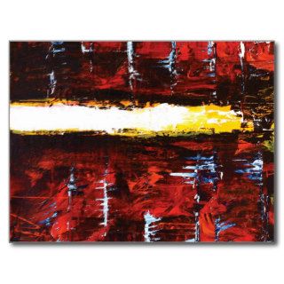 "San Andreas"   Modern Abstract Art Post Cards