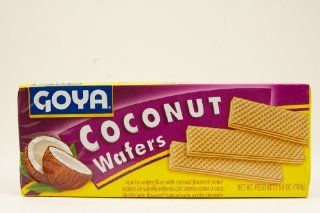 Goya Coconut Wafers 5.6 oz   Wafers Con Sabor A Coco : Wafer Cookies : Grocery & Gourmet Food
