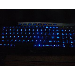 Black LED Lighted Keyboard W 9868BK USB: Computers & Accessories