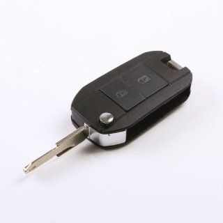 Flip Folding Remote Key Shell Case For Peugeot 106 205 206 306 405 2 buttons : Automotive Keyless Entry Remote Control Transmitter : Car Electronics