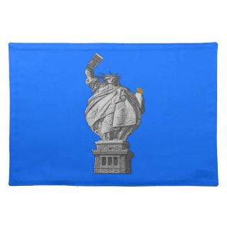 Funny statue of liberty placemats