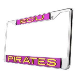 East Carolina Pirates Laser Frame : Sports Fan License Plate Frames : Sports & Outdoors