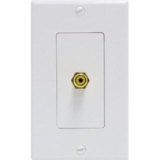 GE 87699 Single RCA Connector Wall Plate for Subwoofer (Discontinued by Manufacturer): Electronics