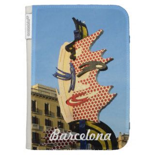 Barcelona Face Kindle Folio Cases