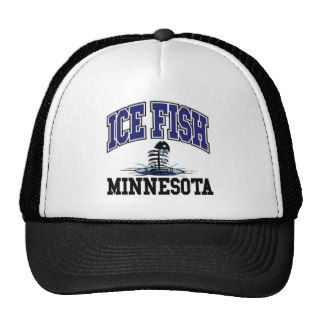 Ice Fish Minnesota Trucker Hats
