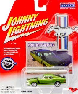 2004   Playing Mantis / Johnny Lightning   #11   1970 Ford Mustang Boss 302   Green   40th Anniversary   w/ Collectible Photo Card   Cragar Rims   Out of Production   New   Mint   Collectible: Toys & Games