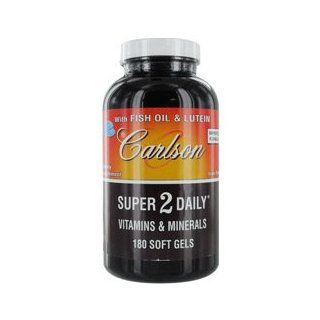 Carlson by Super 2 Daily Vitamins & Minerals with Fish Oil & Lutein   180 Soft Gels ( Package Of 4 ) : Eau De Toilettes : Beauty
