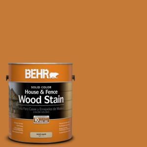 BEHR 1 gal. #SC 140 Bright Tamra Solid Color House and Fence Wood Stain 03001