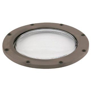 Sea Gull Lighting 9232 40 Ambiance Landscape Composite Well Light with Clear Tempered Glass, Chestnut   Landscape In Ground Lights  