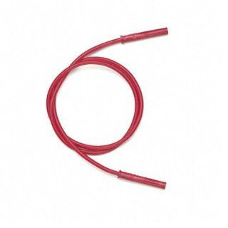Pomona 72919 20 2 2mm SAFETY Sheathed Patch Cord, PVC Wire Insulation, 20" Length, Red (Pack of 5): Electronic Components: Industrial & Scientific
