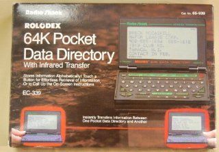 Rolodex Electronic 64k Radio Shack EC 339 Pocket Data Directory With Inrared Transfer Electronics