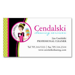 Whimsical Cleaning Services Business Cards
