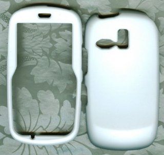 White snap on case Samsung r355 R355c Straight Talk Phone Cover: Cell Phones & Accessories