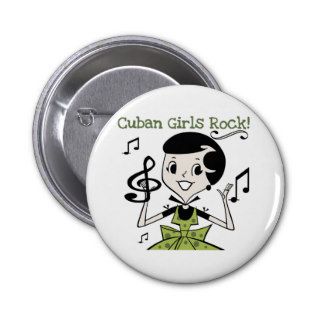 Cuban Girls Rock Button