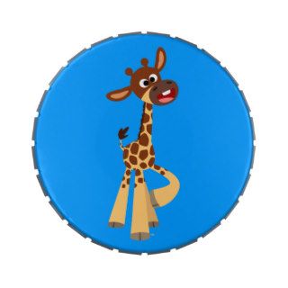 Cute Cartoon Baby Giraffe Candy Tin