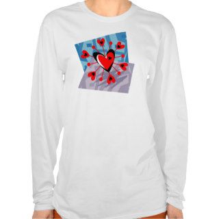 Customizable Heart Pinwheel Geometric Tees