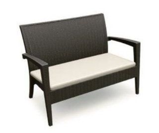Compamia ISP845 BR Miami Resin Loveseat   Brown : Patio Chaise Lounge Covers : Patio, Lawn & Garden