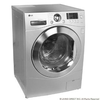 LG WM3455HS 24 Front Load Compact Washer/Dryer Combo , 2.7 cu. ft. Capacity   Silver: Appliances