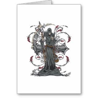 Grim Reaper Awaits Greeting Cards