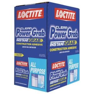 Loctite 9 fl. oz. Clear Power Grab All Purpose Construction Adhesive (12 Pack) 1589155