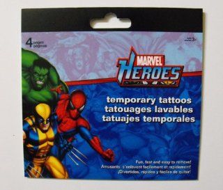 Marvel Heroes Temporary Tattoos Pad: Toys & Games