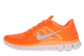Nike Free Run +3 Mens Running Shoes (Ttl Orng/Rflct Slvr Pr Pltnm v) 7: Shoes