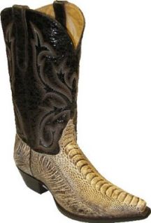 Star Boots Mens Ostrich Leg Cowboy Boots   Cactus: Shoes