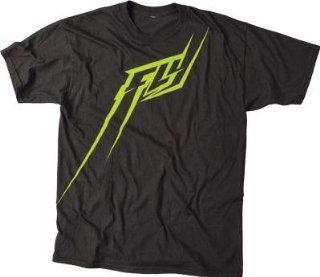 Fly Racing FLYght T Shirt , Distinct Name: Black/Green, Primary Color: Black, Size: XL, Gender: Mens/Unisex 352 0320X: Automotive