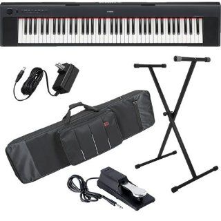 Yamaha NP31 Keyboard STAGE BUNDLE w/ Carrying Bag, Stand & Pedal: Musical Instruments