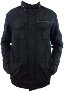 Ben Sherman Degale Men's Black Military Jacket (Large) at  Mens Clothing store