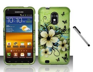 (NC) Samsung Galaxy S2 Hawaiian Flowers Floral Case Cover for (Sprint) and Nanocell4all Premium Capacitive Stylus Pen: Everything Else