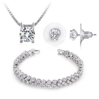 Ninabox Frozen Sets AAA Grade Swarovski Elements Zircons Fashion Wedding Jewelry Sets. T000145: Jewelry