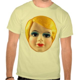 Kitsch Vintage Retro Blow Up Doll Face Shirt