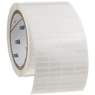 Brady THT 14 423 10 0.65" Width x 0.2" Height, B 423 Permanent Polyester, Gloss Finish White Thermal Transfer Printable Label (10000 per Roll): Industrial & Scientific