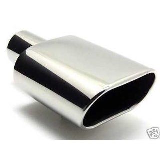 Exhaust Tip Stainless Steel 6" Oval X 9" Long Wesdon Exhaust Tip: Automotive