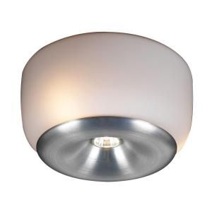 PLC Lighting 4 Light Ceiling Aluminum Semi Flush Mount with Matte Opal Glass DISCONTINUED CLI HD76033AL