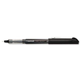 uni ball 1734918   Vision Roller Ball Retractable Gel Pen, Black Ink, Micro SAN1734918: Office Products